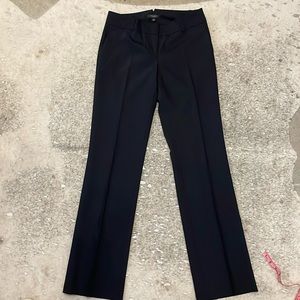 Wool Blend Pinstripe Suiting Pants